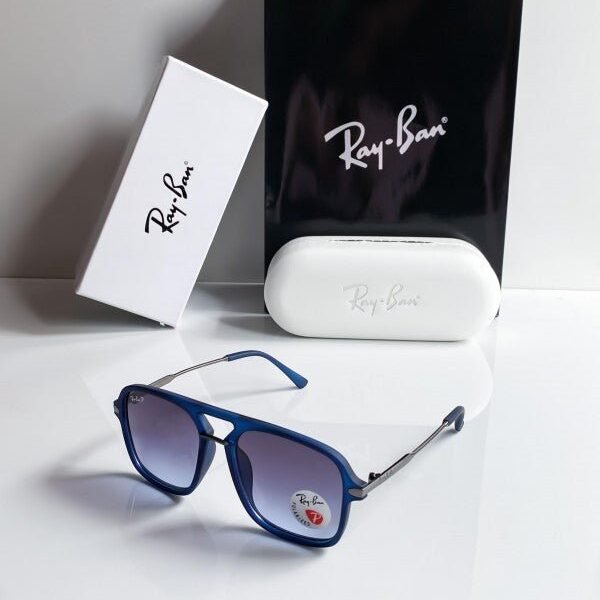 Branded Rb Blue Oversized Sunglasses Bt