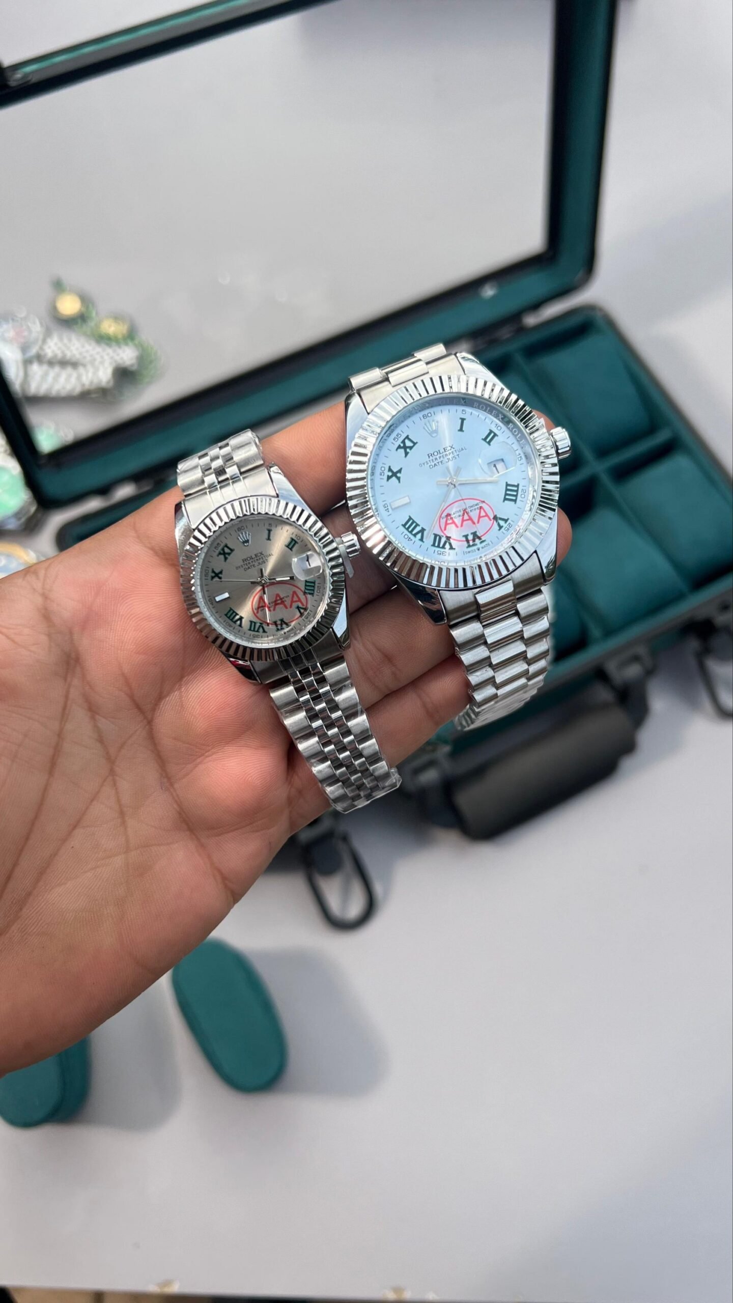ROLEX DAY DATE COUPLE 
WITH ROLEX ORIGNAL BOX