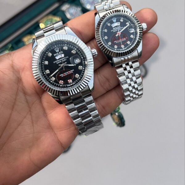 ROLEX  DAY DATE COUPLE 
WITH ROLEX ORIGNAL BOX