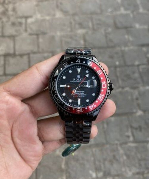 ROLEX GMT MASTER II BLACK/♥️ PREMIUM QUALITY (QUARTZ MOVEMENT)