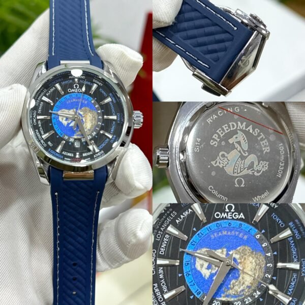 OMEGA WORLD MAP DEMANDING SERIES ( WITH OMEGA ORIGINAL KIT )💙❤‍🔥