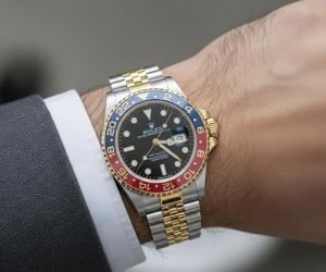 ROLEX GMT PEPSI DIAL 2 TONE QUARTZ BAZEL WORKING
